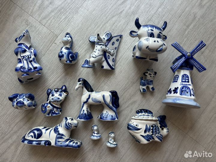 Фигурки гжель