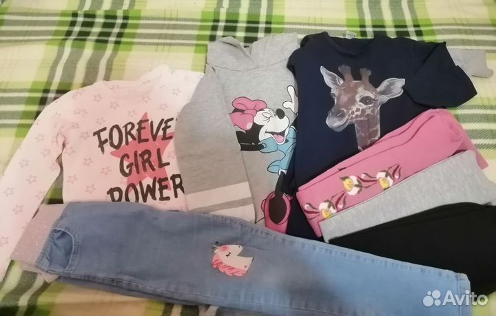Пакет вещей на девочку размер 116