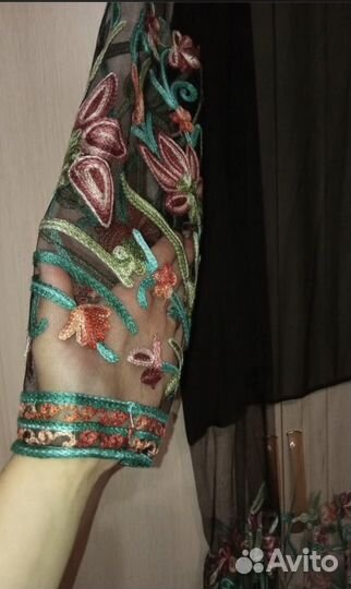 Пляжная накидка в стиле бохо