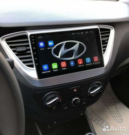Магнитола Hyundai solaris 2 на Android 1/16 гб