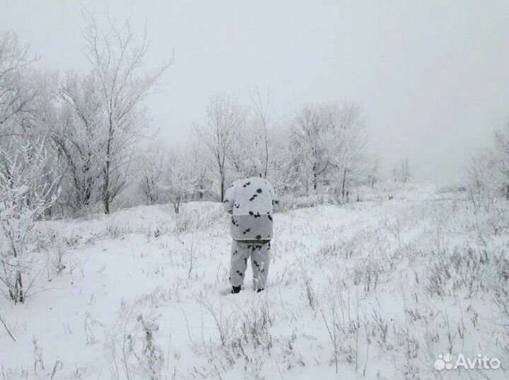 Белый маскхалат (маскировочный костюм) Клякса