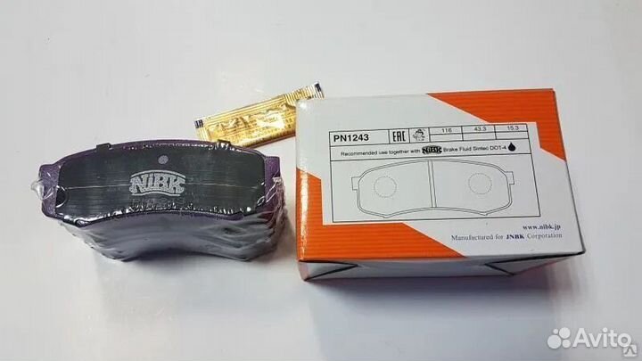 Тормозные колодки задние NiBK PN 1243 Land Cruiser