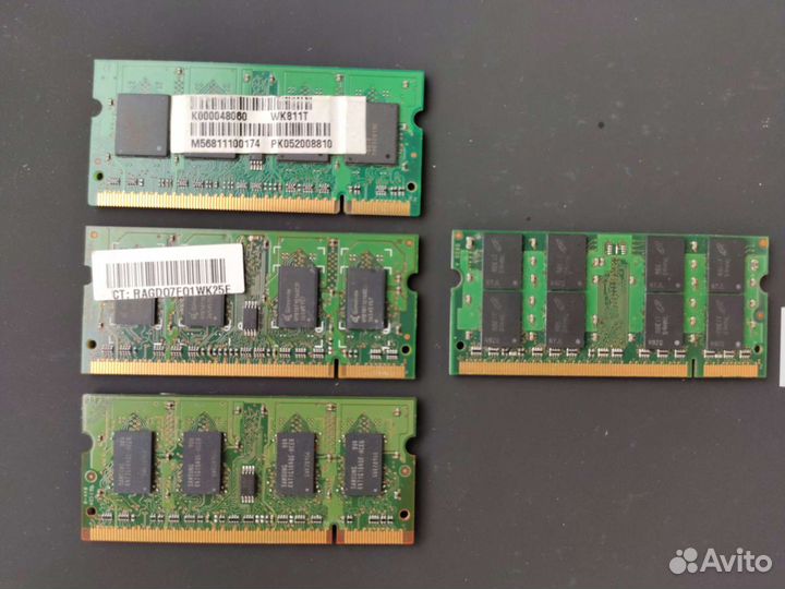 Оперативная память sodimm ddr ddr2 ddr3