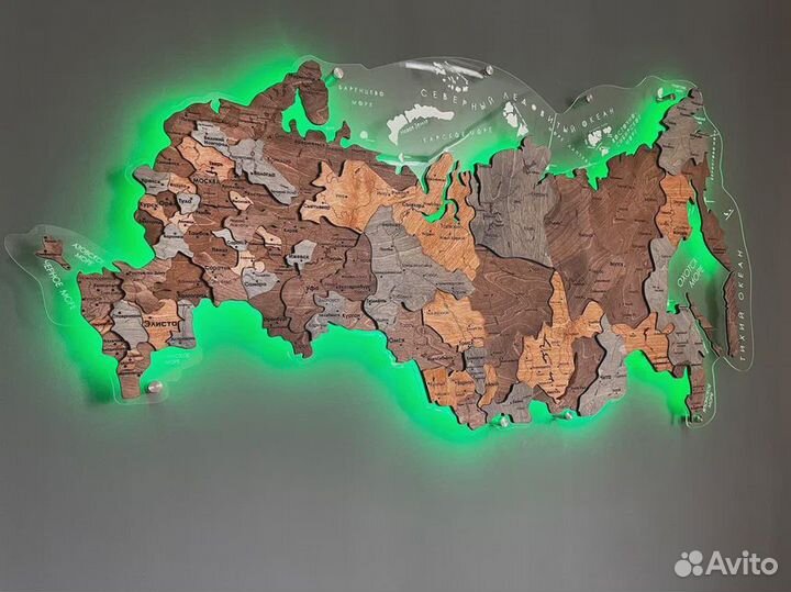 Настенная карта России