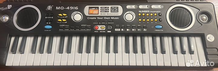 Синиезатор 49 клавиш детский, без микрофона