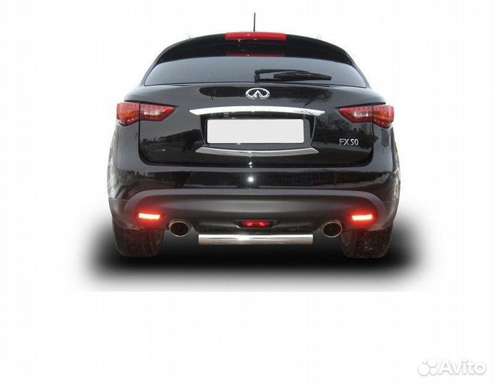 Защита заднего бампера Infiniti FX-35; FX-50 2008