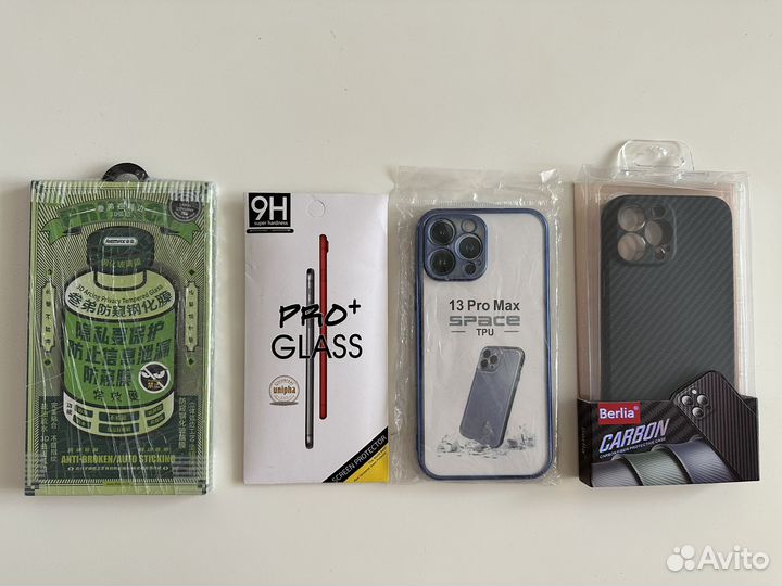 Чехол, защитное стекло на iPhone 13 pro max