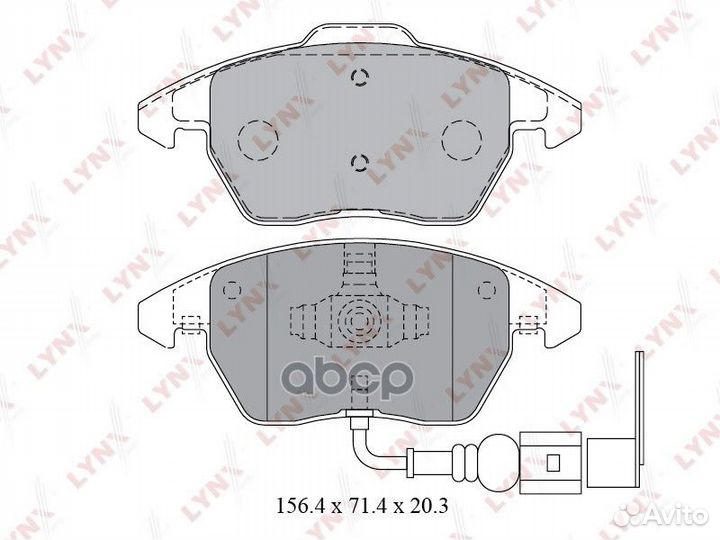Колодки тормозные дисковые BD-1203 lynxauto