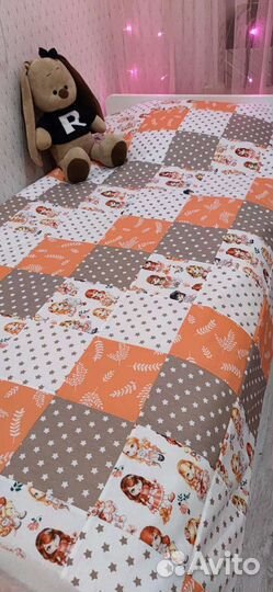 Лоскутное покрывало одеяло на кровать