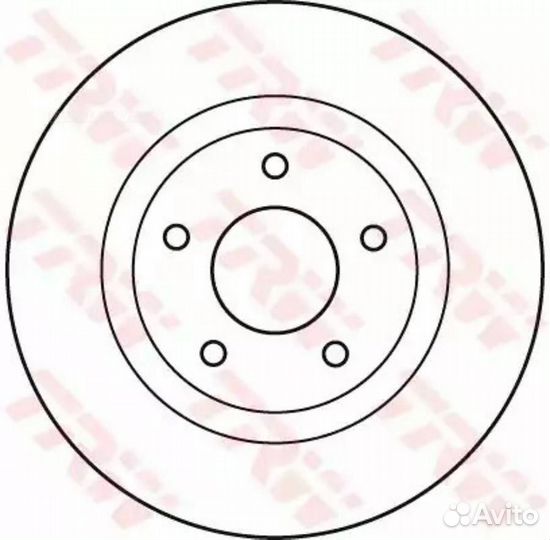 TRW DF4932 Диск тормозной перед