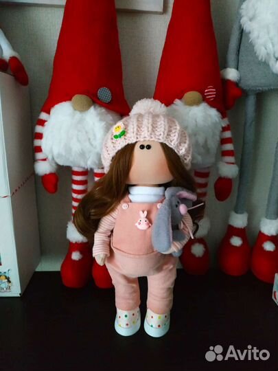 Интерьерная текстильная кукла ручной работы