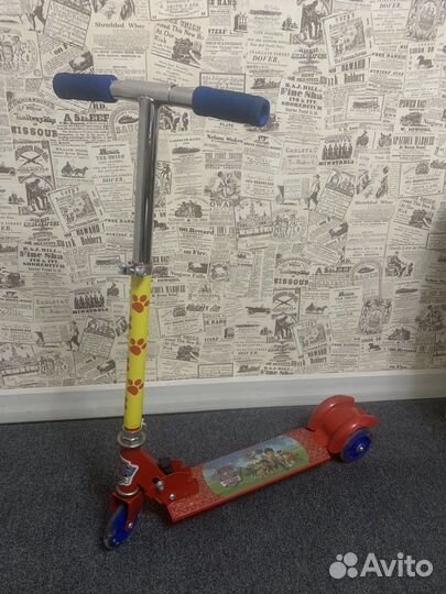 Самокат детский трехколесный бу