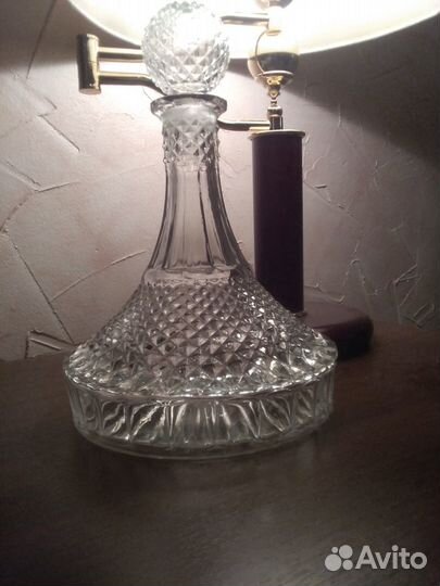 Графин хрустальный Чехословакии времен СССР