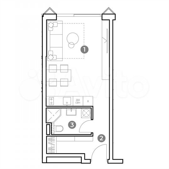 Апартаменты-студия, 31 м², 4/29 эт.