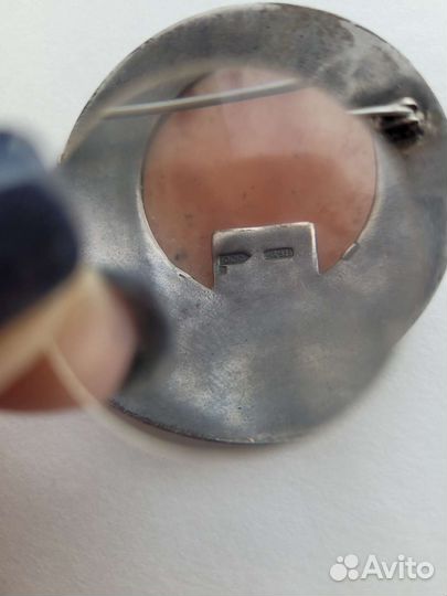 Винтажная брошь серебро