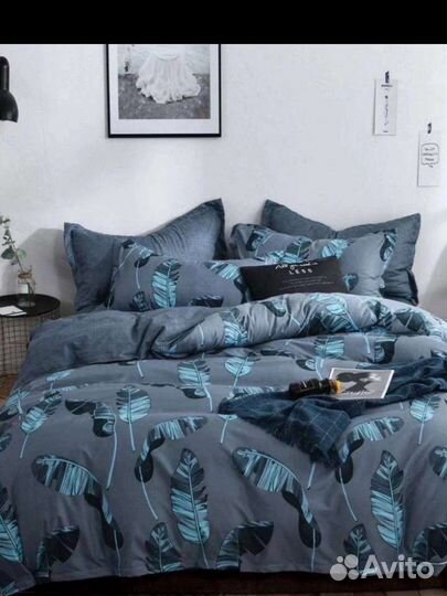 Белье постельное с готовым одеялом евро