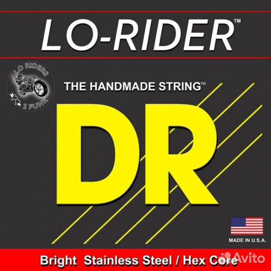 Струны для Бас гитары DR MH-45 Lo-Rider Stainless