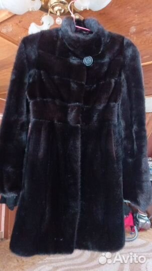 Шуба норковая 42 44 бу до колени