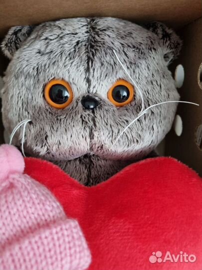 Кот басик, игрушка мягкая 25 см