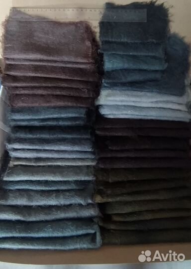 Вата льняная цветная окрашенная слоистая