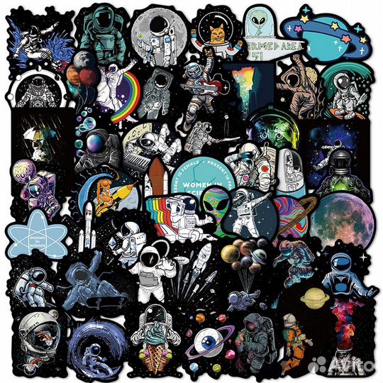 Наклейки 50 штук