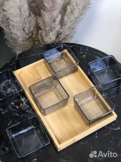 Менажница стекло