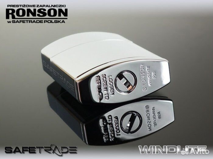 Зажигалка бензиновая Ronson Windlite Shiney Chrome