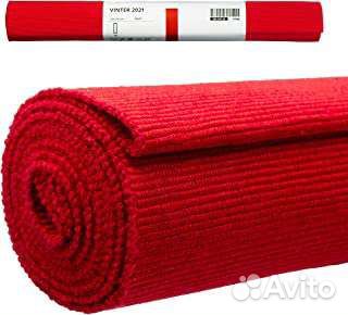 Дорожка на стол Икеа красная