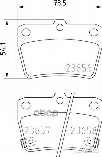 Колодки тормозные дисковые зад (PF-1424) NP