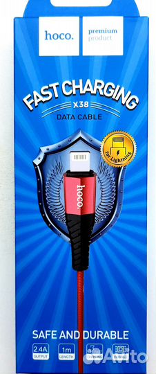 Data-кабель USB для iPhone Lightning 8-pin 1m. Hoc