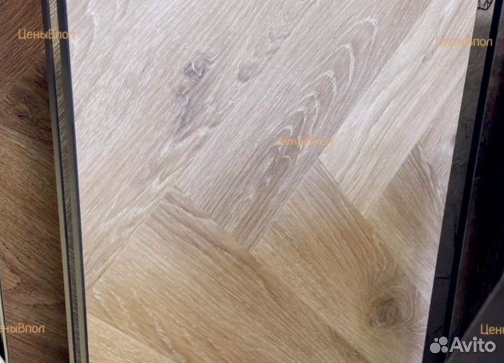 Кварцвиниловый ламинат елочка