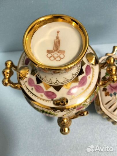 Чайник самовар Гжель