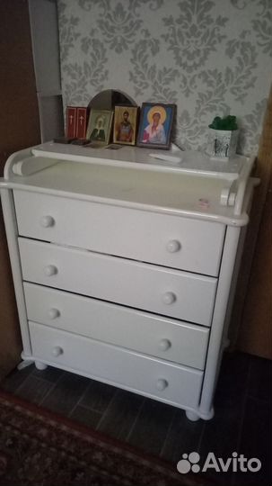 Пеленальный комод+ кроватка