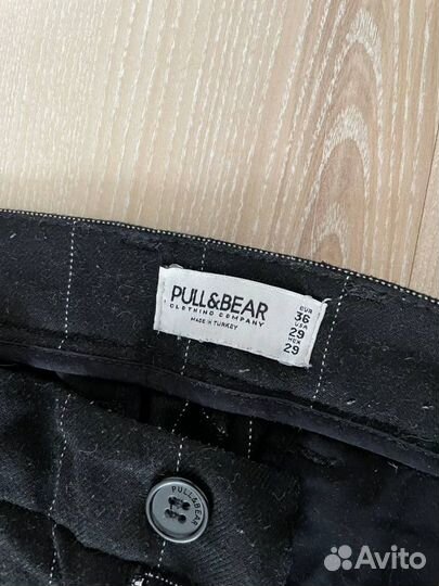 Брюки в клеточку Pull&Bear