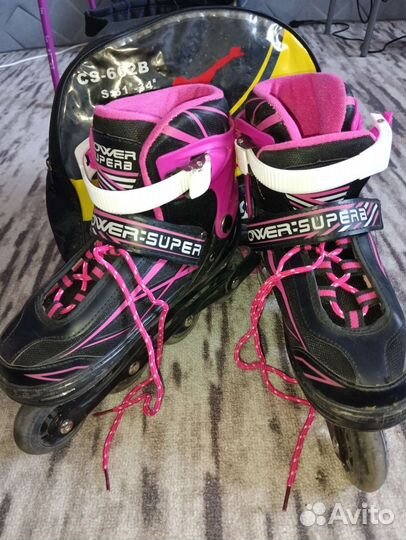 Роликовые коньки детские раздвижные