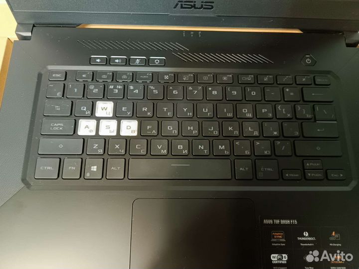 Игровой ноутбук asus tuf gaming с rtx 3070 8gb