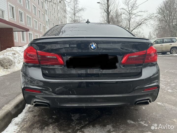 Спойлер на Bmw G30 (М5 style) чёрный глянец