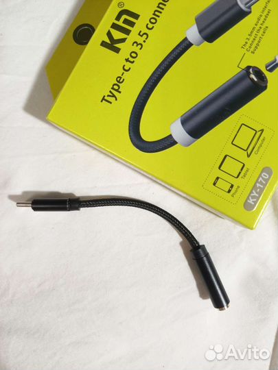 Переходник с type-c на jack 3.5