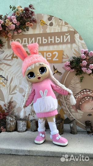 Поздравление от белого Мишки, Зайки, Ушастика