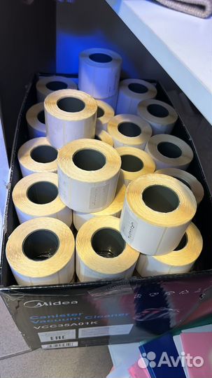 Термоэтикетки самоклеящиеся. Стикеры, ценники