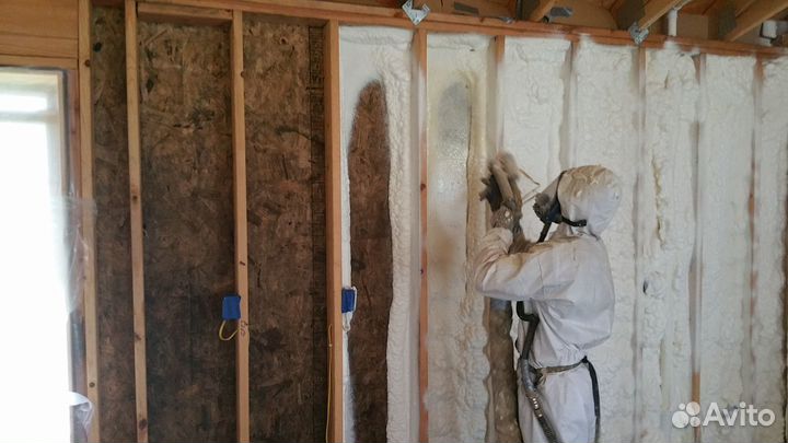Утепление пенополиуретаном внутренних стен дома