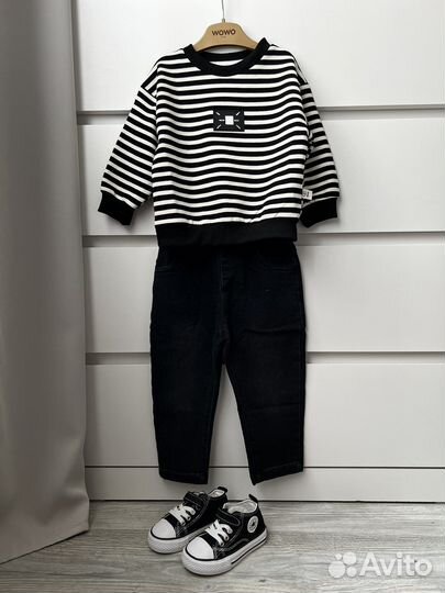 Тельняшка джинсы кеды 86;92;98;104;110