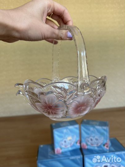Ваза хрустальная