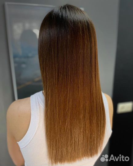 Кератиновое выпрямление волос