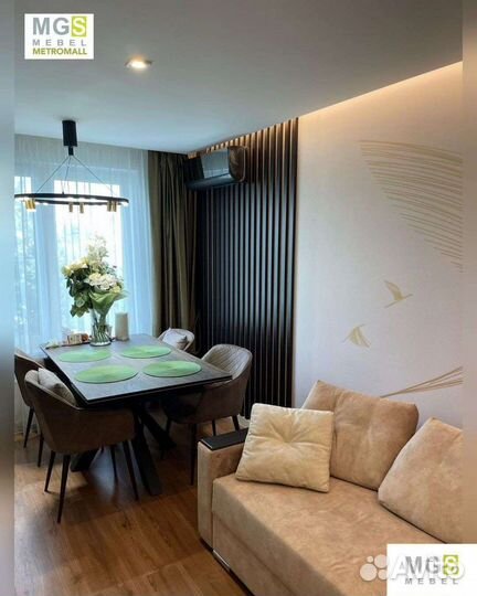 Реечное зонирование, стеновая панель