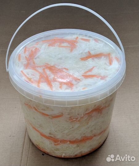 Капуста квашеная с морковью (4 кг)