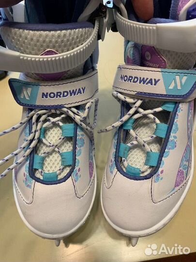 Коньки детские раздвижные р-р 31-36