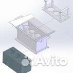 Форма для шлакоблов