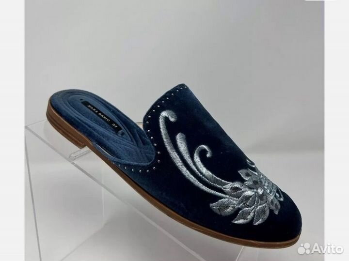 Мюли Zara Basic бархат 36