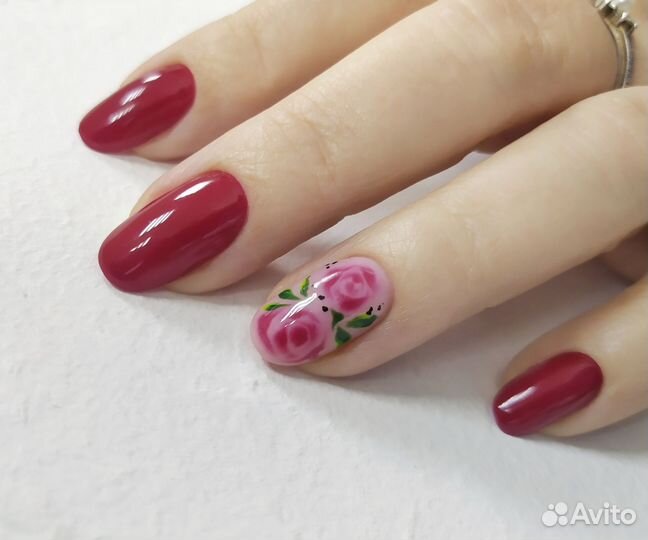 Маникюр, покрытие ногтей гель-лаком, наращивание